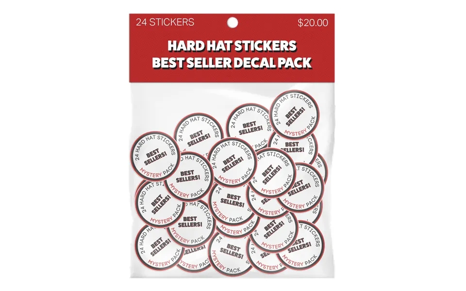 Hard Hat Sticker Best Sellers 24 Pack - 25