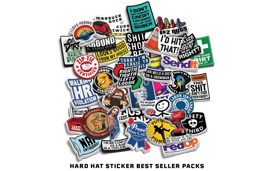 Hard Hat Sticker Best Sellers 24 Pack