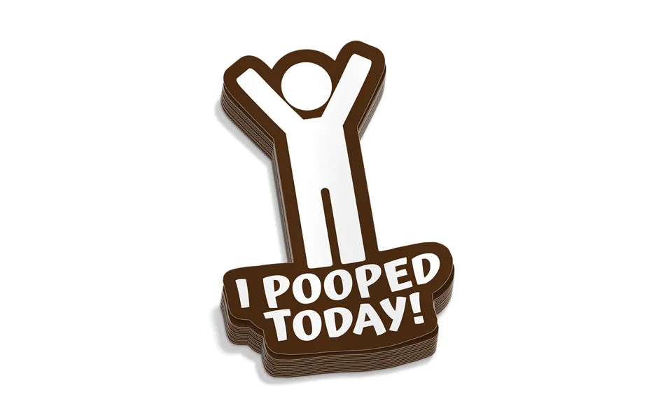 I Pooped Today Hard Hat Decal