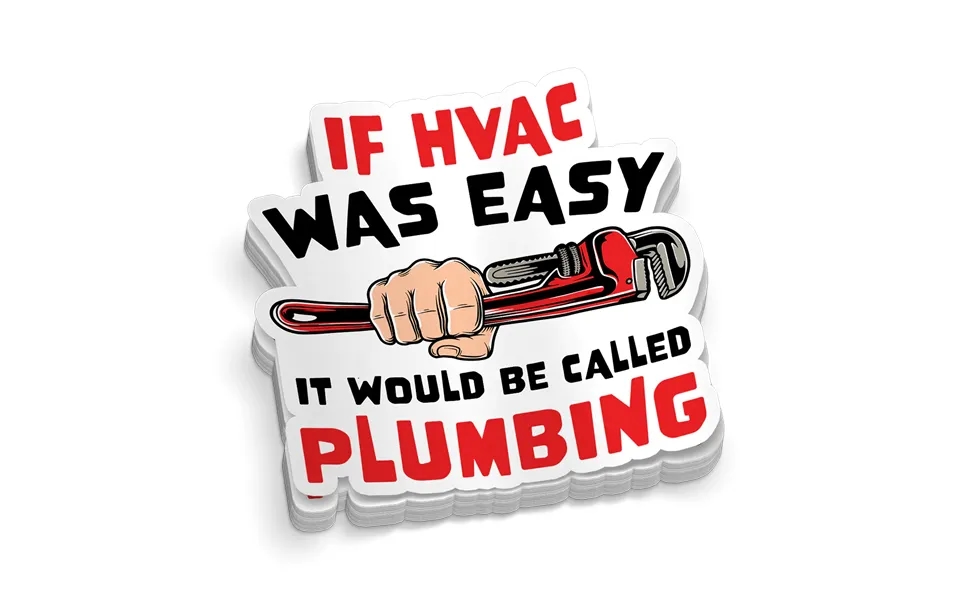 If Hvac Was Easy - Hard Hat Decal