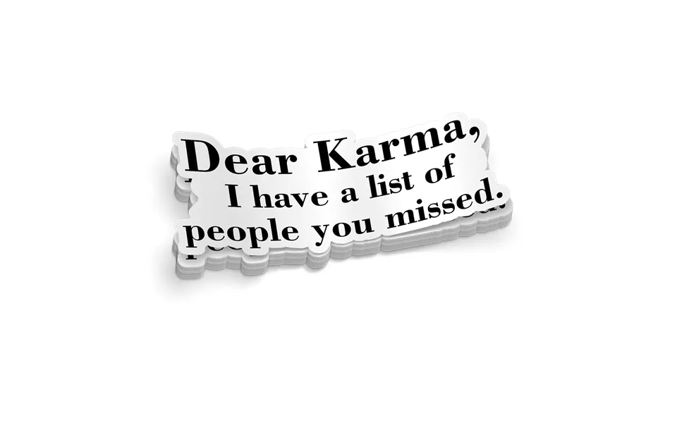 Karma Hard Hat Decal