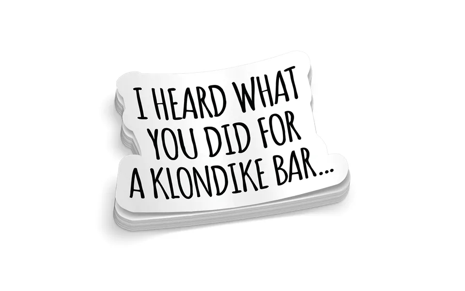 Klondike Bar Hard Hat Decal