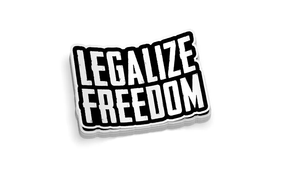 Legalize Freedom Hard Hat Decal