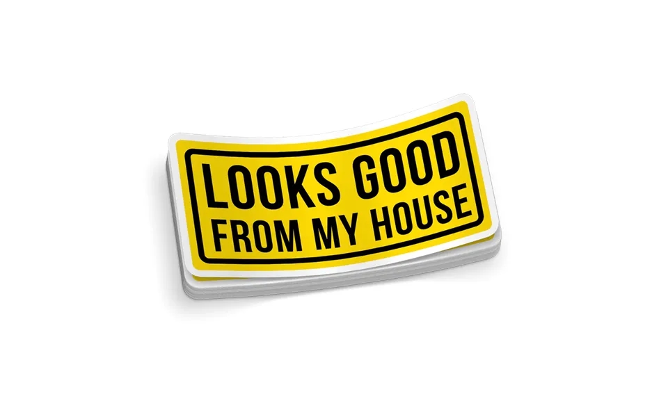 Looks Good Hard Hat Decal