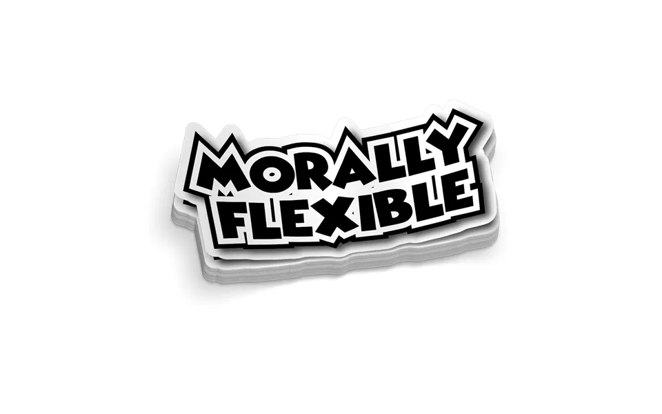 Morally Flexible Hard Hat Decal