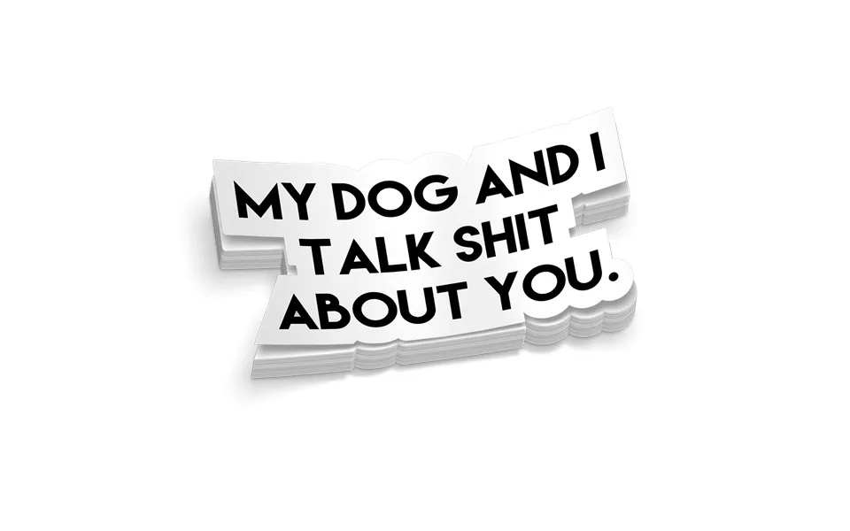 My Dog & I Hard Hat Decal