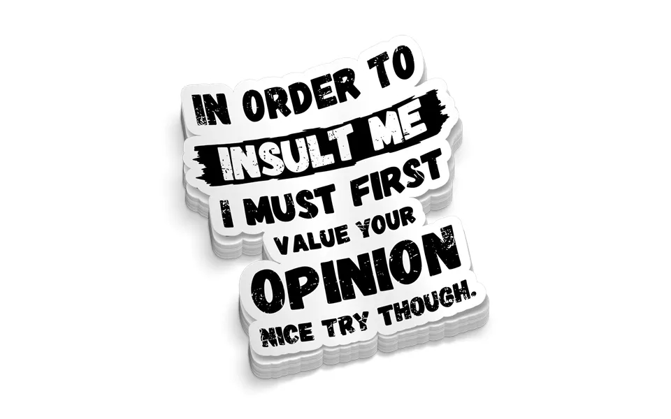 Nice Try - Hard Hat Decal