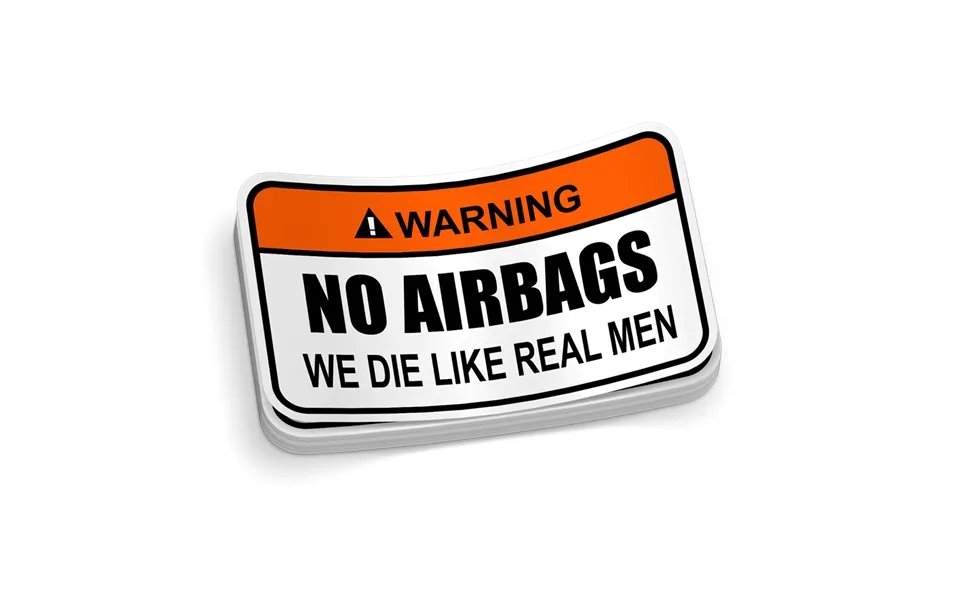 No Airbags Decal