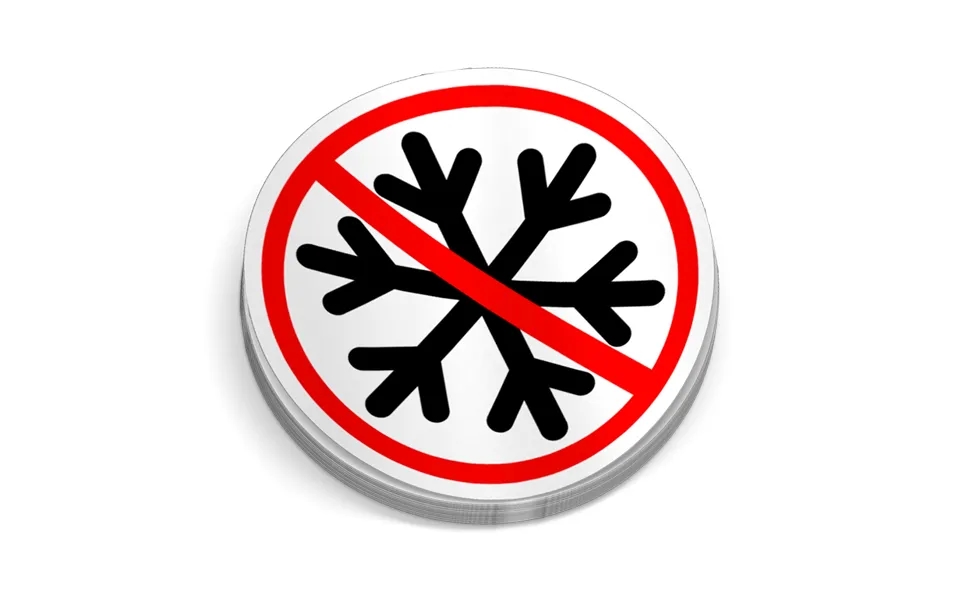No Snowflakes Hard Hat Decal