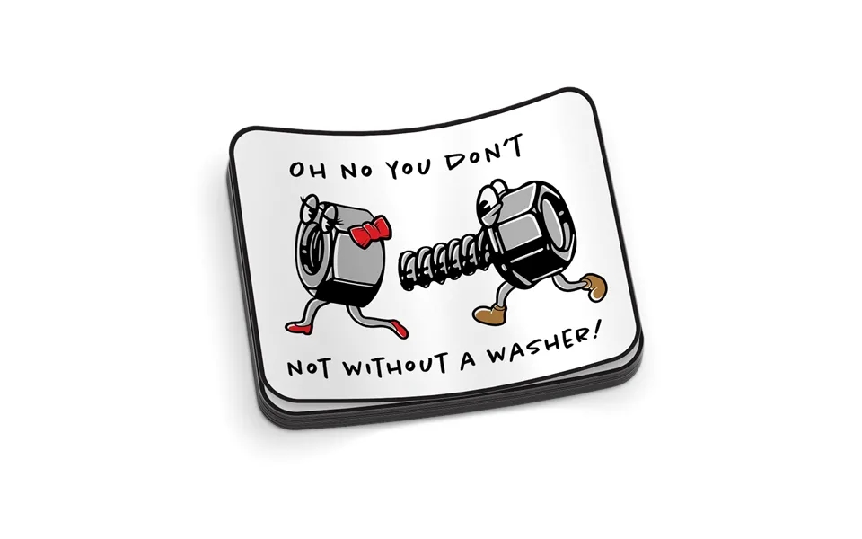 No Washer - Hard Hat Decal