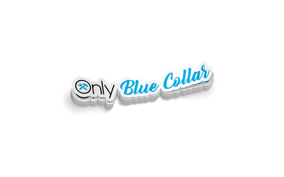 Only Blue Collar - Hard Hat Decal