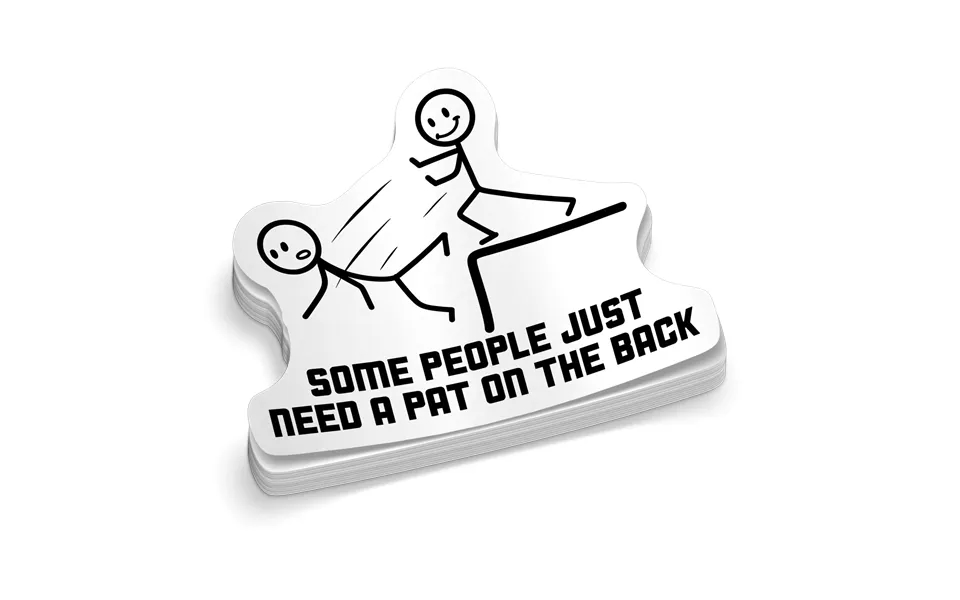 Pat On The Back - Hard Hat Decal