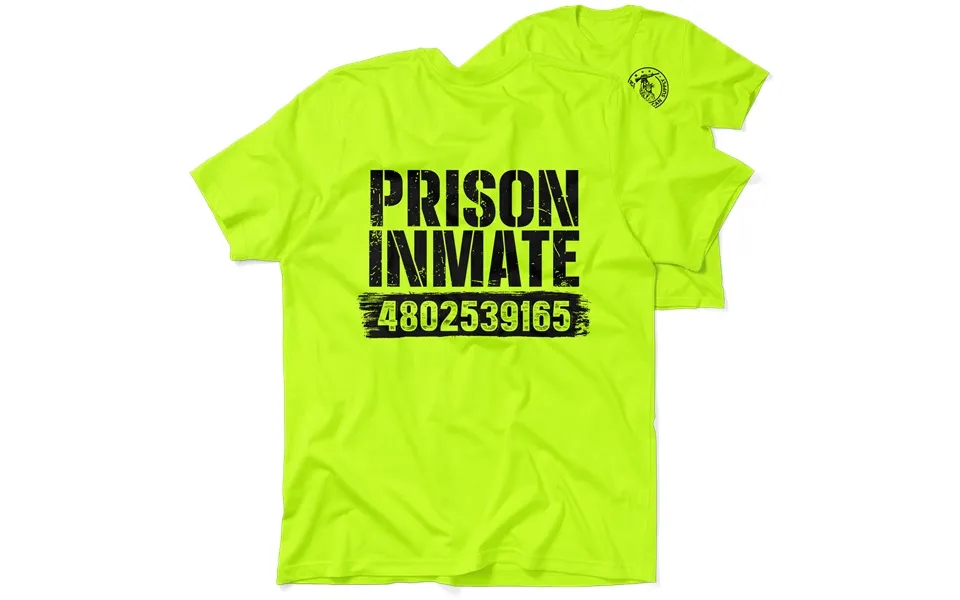 Prison Inmate - Safety Yellow Hi-vis T-shirt