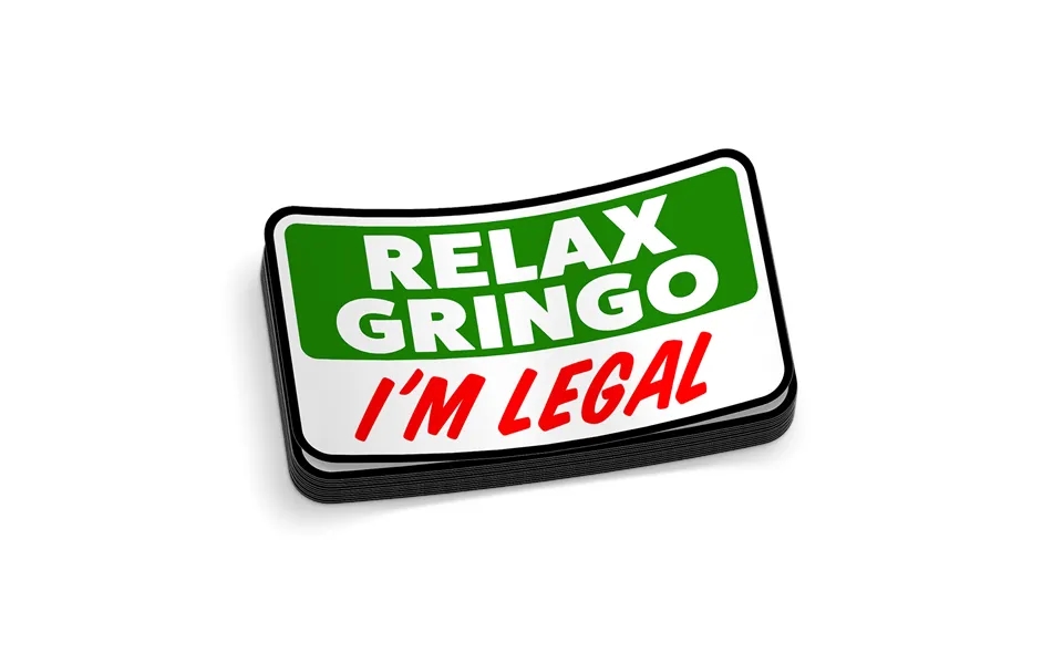 Relax Gringo Hard Hat Decal
