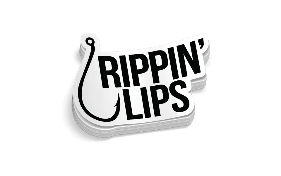 Rippin' Lips Hard Hat Decal