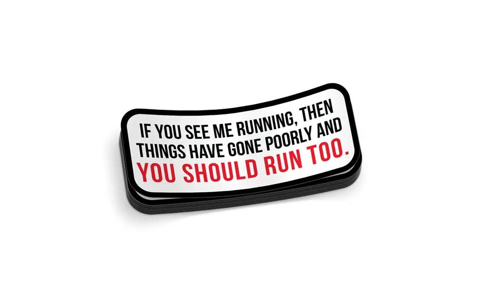 Run Hard Hat Decal