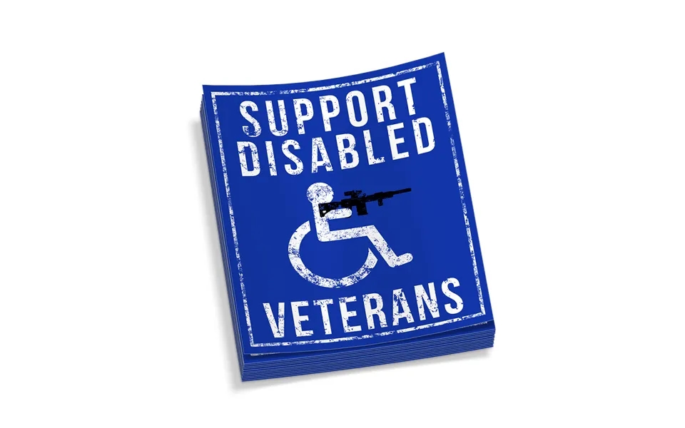 Support Disabled Veterans - Hard Hat Decal