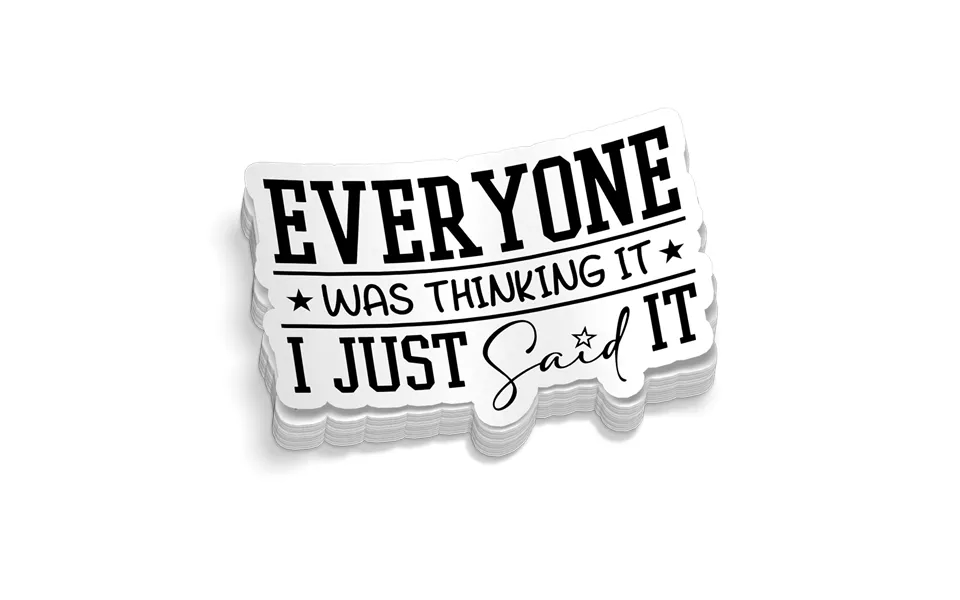 Thinking It Hard Hat Decal