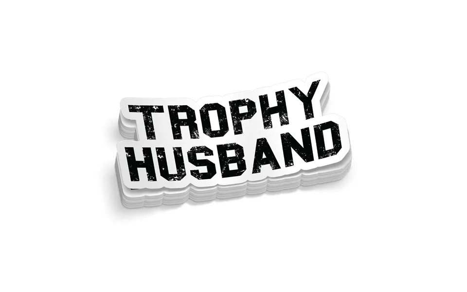Trophy Husband Hard Hat Decal