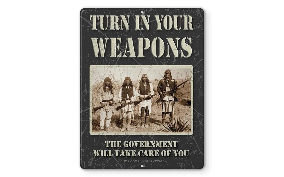 Turn In Your Weapons - Man Cave Sign