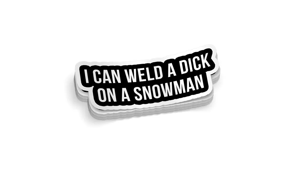 Weld A Snowman Hard Hat Decal