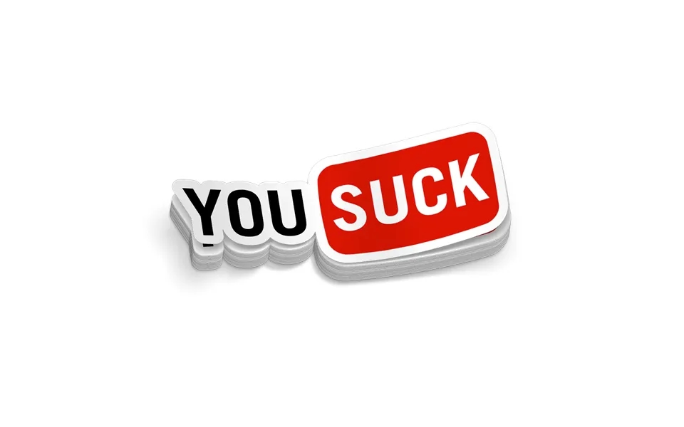 You Suck - Hard Hat Decal