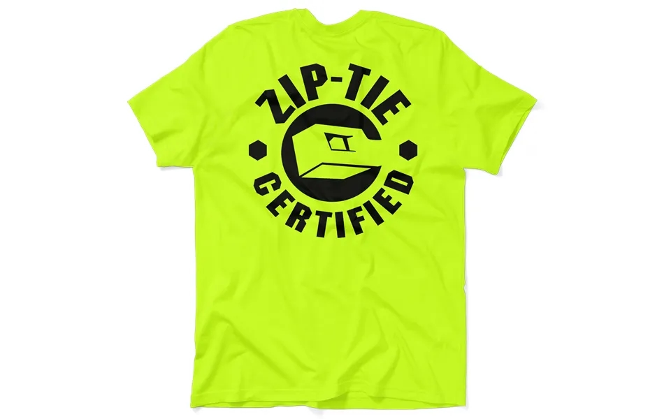 Zip Tie - Safety Yellow T-shirt
