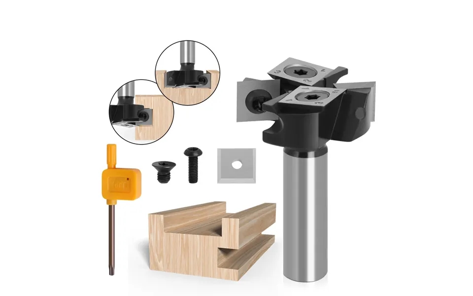 1 2 Inch 8mm 12mm Shank 4 Flutes Cnc Spoilboard Surfacing Router Bit Slab Flattening Router Bit With 1-1 2 Cutting Diam