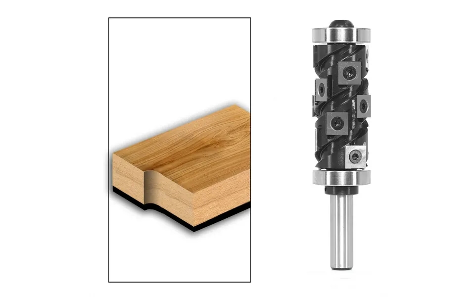 1 2 Shank Tungsten Carbide Inserts Flush Trim Router Bit 1-1 4 1-1 8 Cutting Diameter 2-9 16 Cutting Length Template