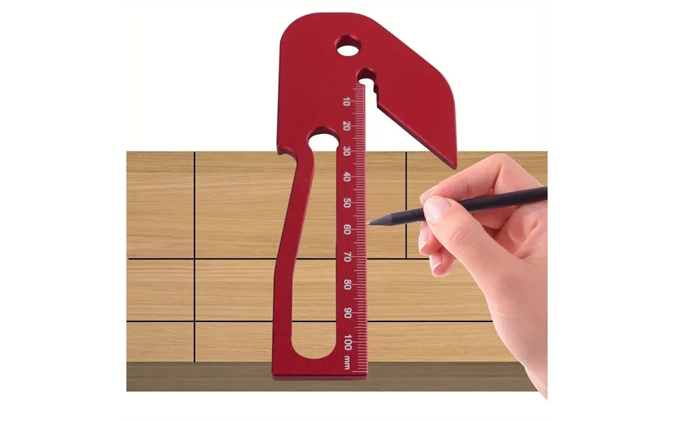 100mm Metric Aluminum Alloy 45 90 Degree Angle Center Finder Woodworking Square Scribe Marking Tools For Diy Woodworking