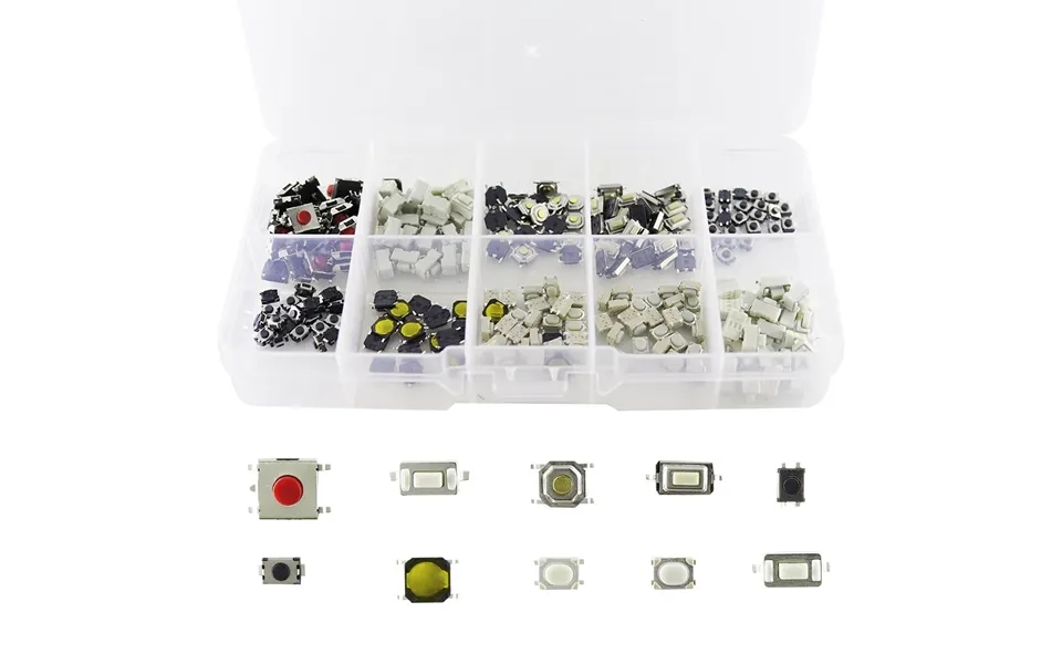 100pcs 10 Specifications Car Remote Control Key Touch Switches Buttons Touch Key Component Package