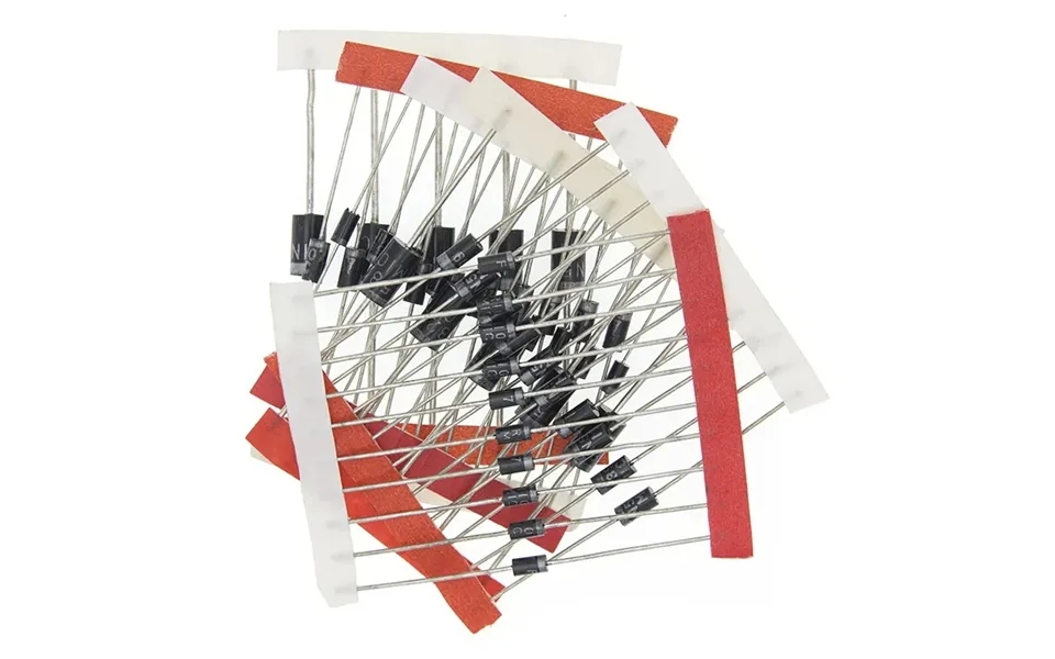 100pcs 8 Kinds Schottky Diode Transistor Package 1n4148 1n4007 1n5819 1n5399 Fr107 Fr207 1n5408 1n5822 Electronic Compon