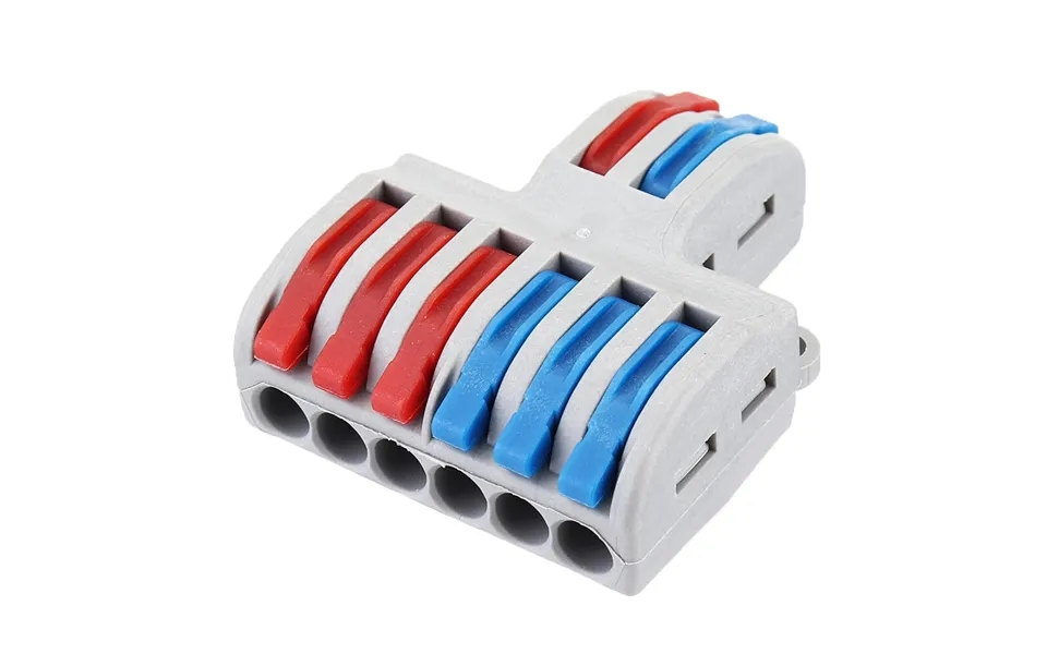10pcs Spl-62 Two Groups Of Parallel One-in And Three-out Splitter Terminal Wire Connector