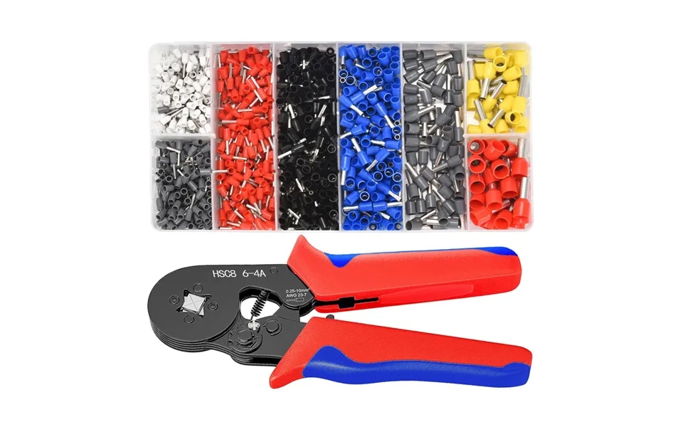 1200pcs Tubular Crimp Terminals Electrical Wire Cable Ferrules Connectors E0508 E7508 E1008 E1508 E2508 E4009 E6012 Ring