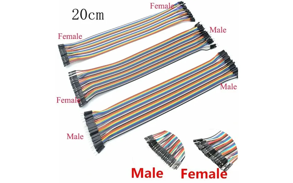 120pcs 40pin 20cm Dupont Line Male To Male Male To Female Female To Female Jumper Dupont Wire Cable For Diy Kit