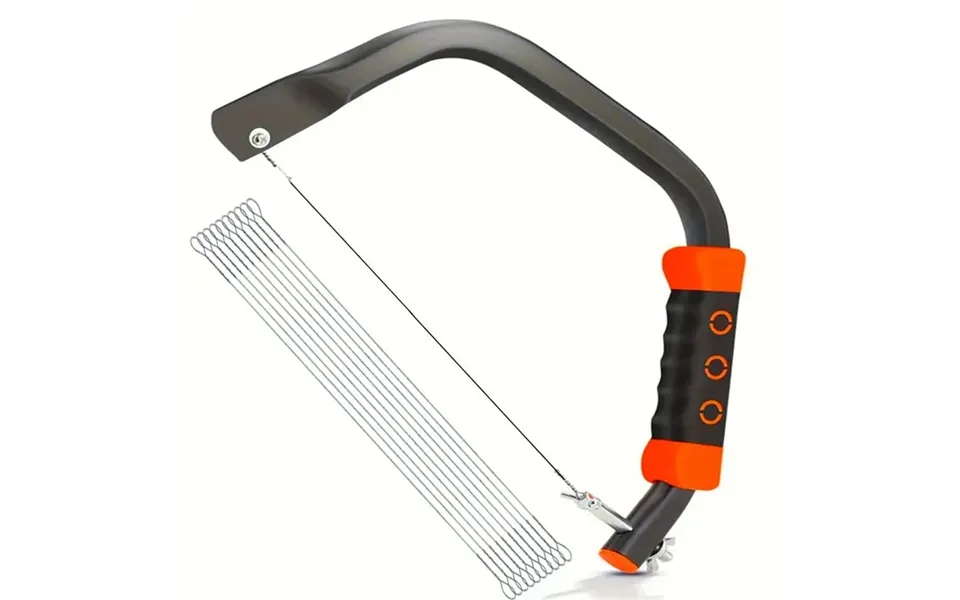12inch Coping Saw Hand Saw Wire Saw 360-degree Multi-directional Cutting With 10 Saw Blades For Wood Plastic Rubber Soft