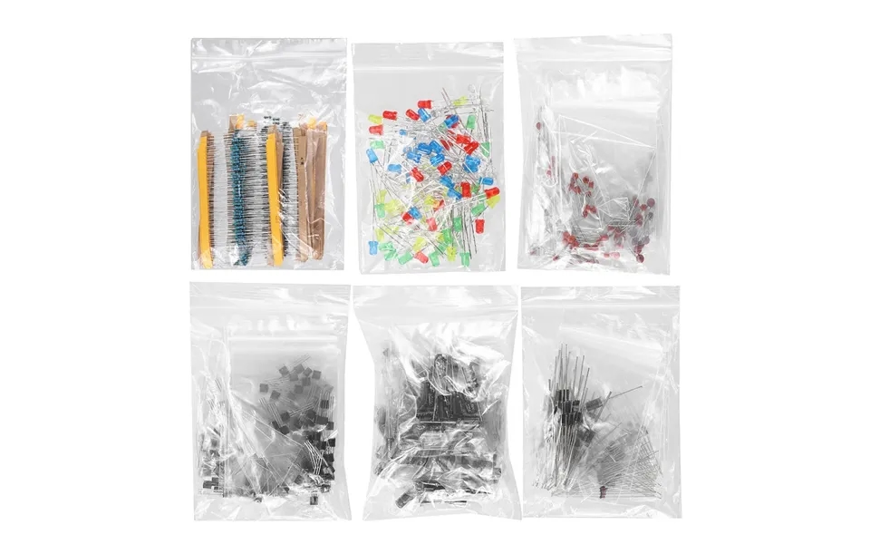 1390pcs Electronic Components Basic Starter Kit Led Diode Transistor Capacitor Resistance Potentiometer Kit