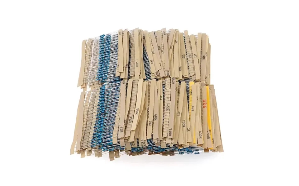 156 Value 3120 Pcs 1 4w Metal Film Resistor Kit 1 -10m 1% Tolerance Ideal For Electronics Projects And Circuit Design