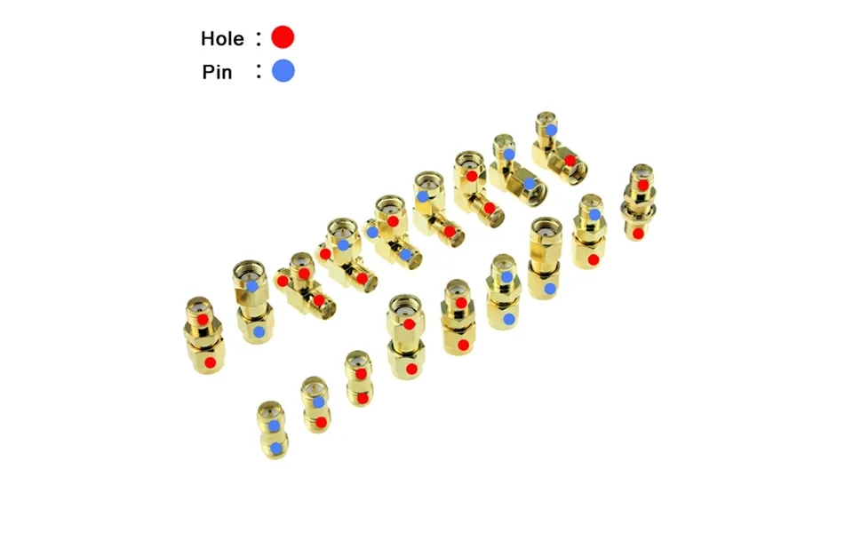 18pcs 1.2g 5.8g Fpv Telemetry Antenna Adapter Sma Rp-sma Gain Antenna Connector