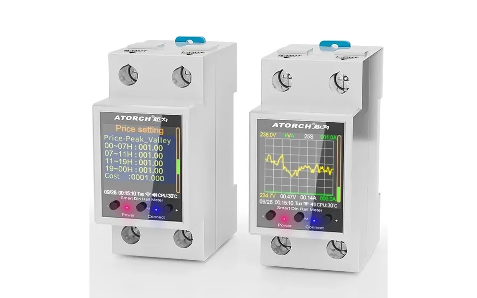 1p Tuya Ac50-320v Smart Life Din Rail Wifi Smart Energy Meter Timer Power Consumption Monitor Kwh Meter Wattmeter 100a 5