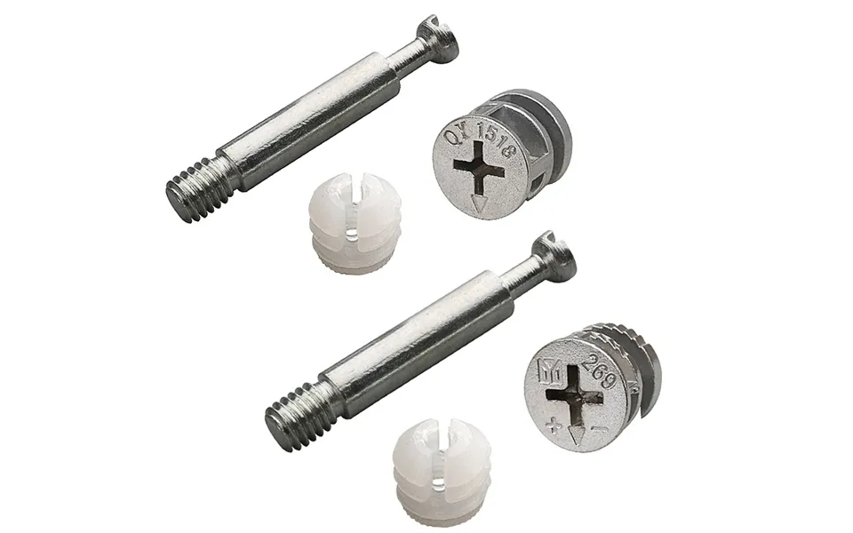 20pcs Three-in-one Woodworking Connectors For Locking Fastening Punching For 15-18mm Or 18-21mm Board