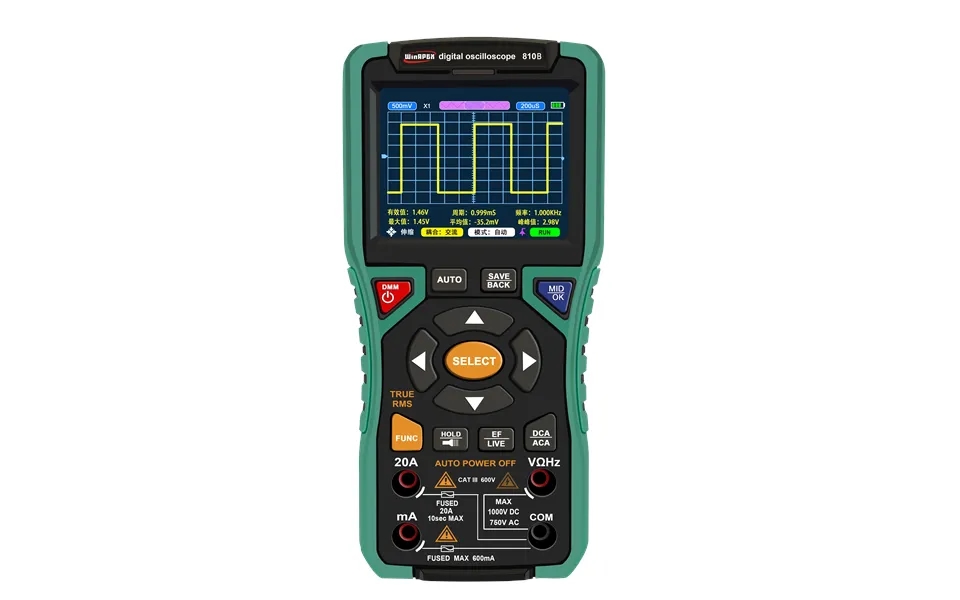 2in1 Winapex 810b Digital Oscilloscope Multimeter 10mhz Bandwidth 50msa S Sampling High Sensitivity 400v Overload Prote