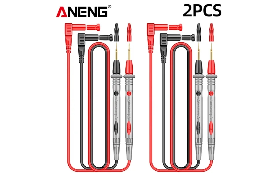 2pcs Aneng Pt1005b 10a 1000v Digital Multimeter Probe Universal Test Lead Needle Pin Wire Pen Cable Kit Current Voltmete