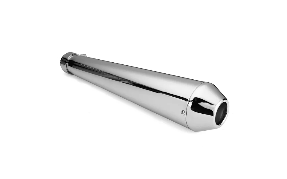 2x Motorcycle Cafe Racer Rear Exhaust Pipe With Sliding Bracke Silver Universal