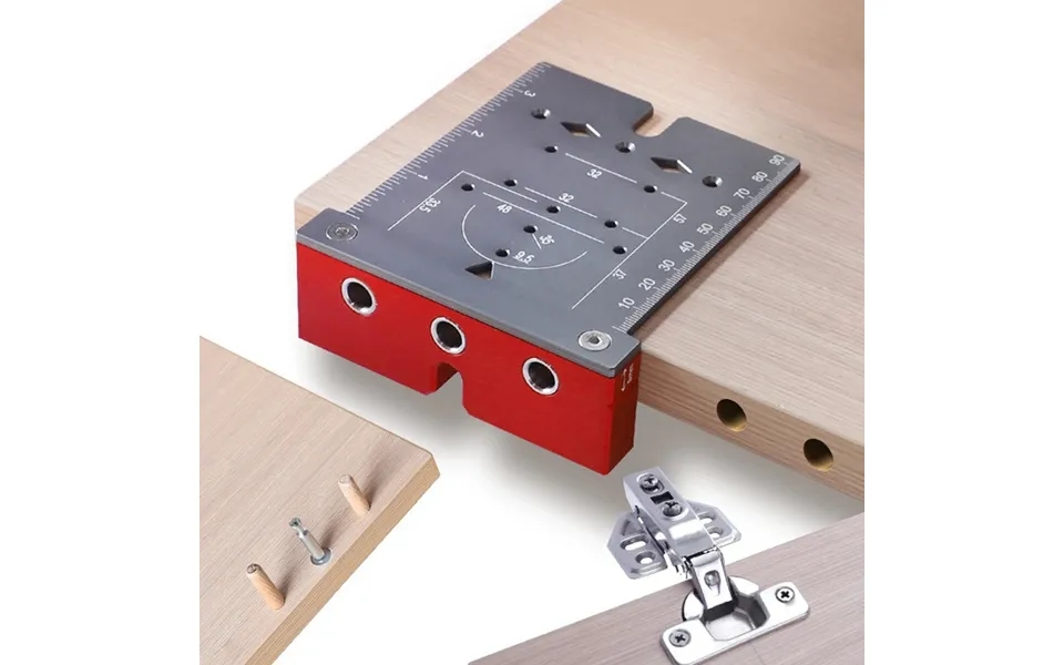 35mm Hinge Jig Door Cabinets Concealed Hinge Hole Template Jig Aluminium Alloy Drill Guide Locator Tools