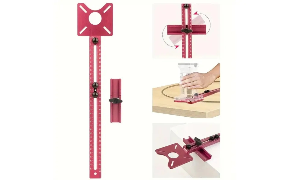 4 In 1 Router Milling Groove Bracket Inch-centimeter Dual Unit Woodworking Cutting And Milling Circular Tool Auxiliary C