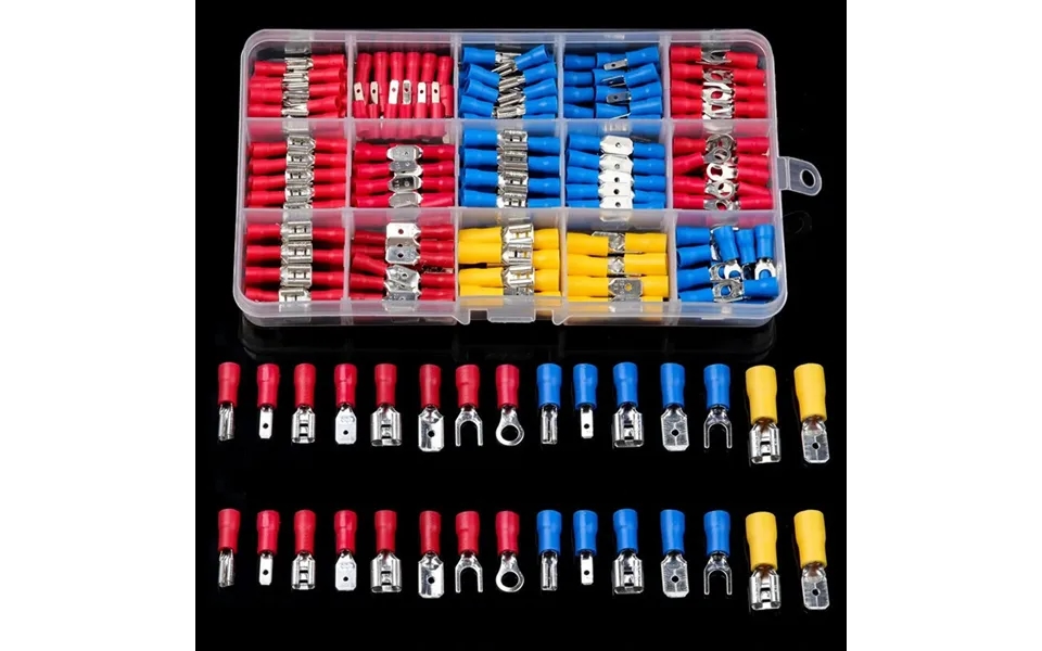 480 300 280pcs Assorted Spade Terminals Insulated Cable Connector Electrical Wire Crimp Butt Ring Fork Set Ring Lugs Rol