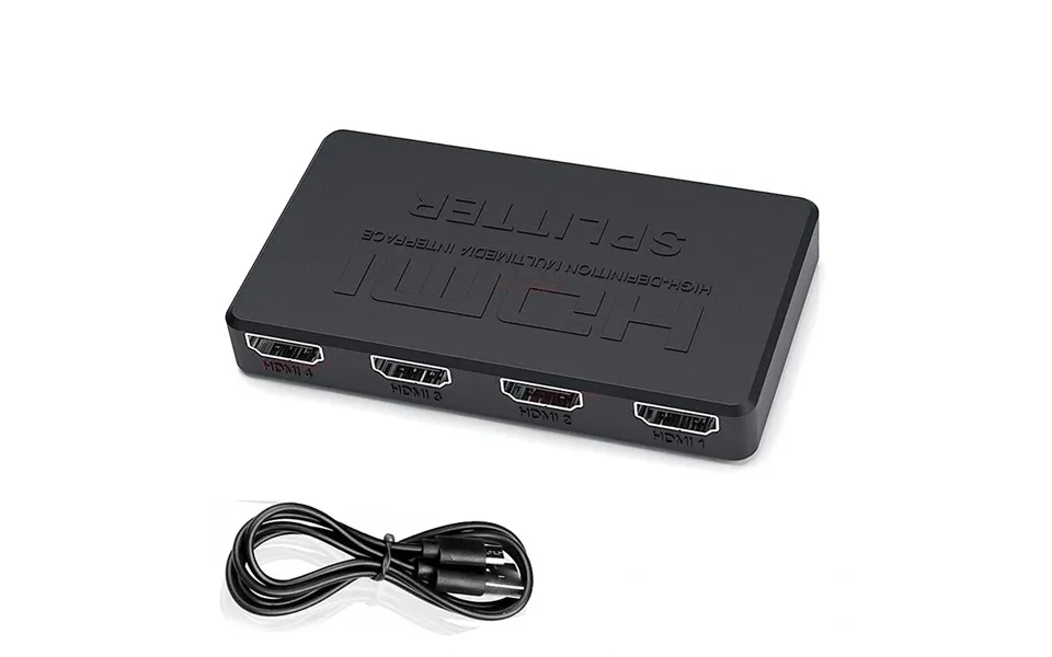 4k Hdmi Splitter 1x4 Hdmi Distributor Splitter 1 In 4 Out Amplifier Video Splitter Converter For Pc Laptop Tv Monitor Pr