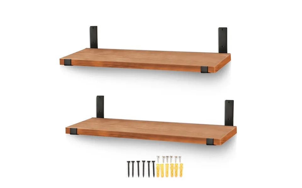 4pcs Wall Mounted Floating Shelves Holder Diy Storage Shelving Display Bracket