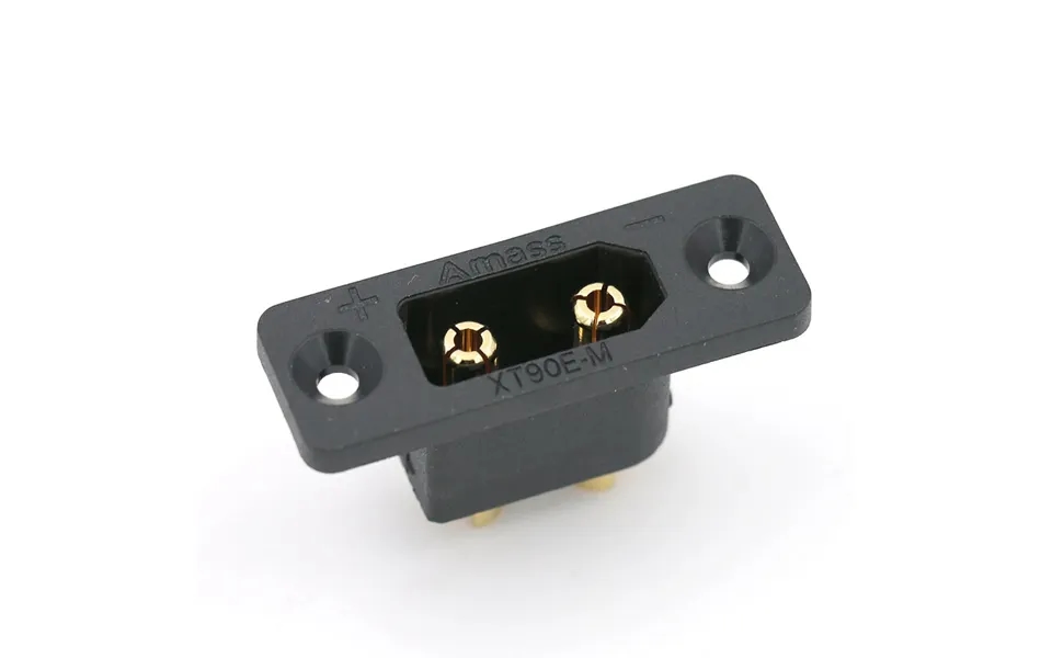 5 Pcs Amass Xt90e-m Xt90 Male Connector Plug With Fixing Mounting Hole